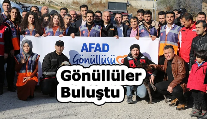 AFAD GÖNÜLLÜLERİ BULUŞTU