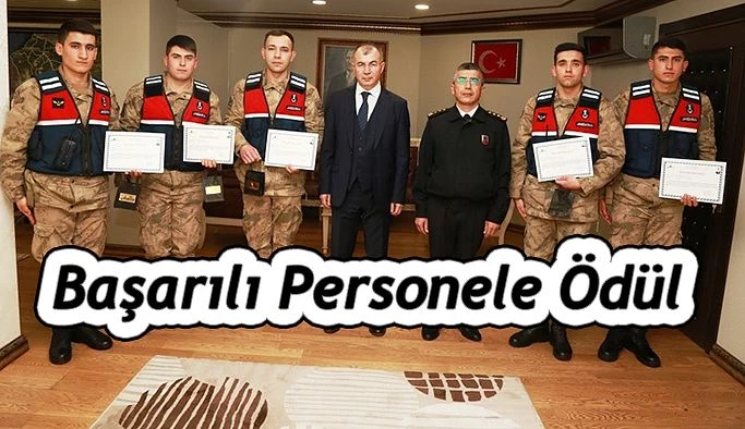 BAŞARILI JANDARMA PERSONELİ ÖDÜLLENDİRİLDİ