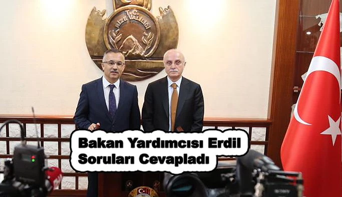 İçişleri Bakan Yardımcısı Erdil, Basın Mensuplarının Sorularını Cevapladı