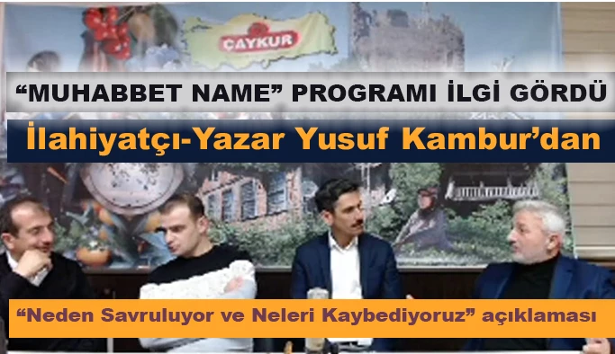 İlahiyatçı-Yazar Yusuf Kambur’dan günümüze ışık tutan açıklamalar