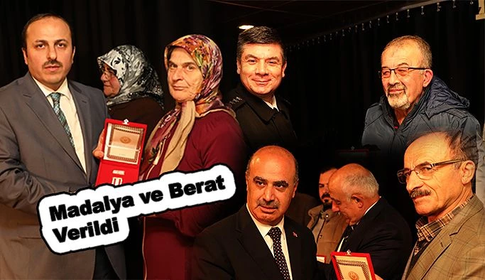 Kıbrıs Gazilerine Madalya ve Berat Verildi