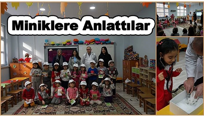 TARIMCILAR MİNİKLERE VETERİNER HEKİMLİĞİ ANLATTILAR