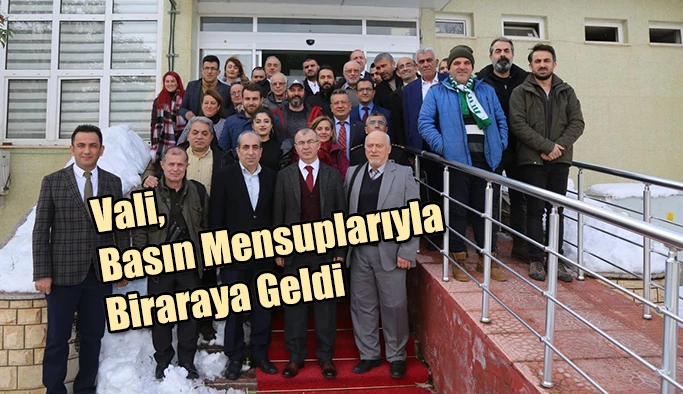 BASIN MENSUPLARIYLA BİR ARAYA GELDİ