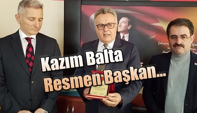 Resmen CHP İlçe Başkanı Oldu.