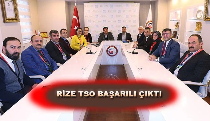 RİZE TSO, TS EN ISO 9001:2015 KALİTE YÖNETİM SİSTEMİ GÖZETİM TETKİKİNİ BAŞARI İLE TAMAMLADI