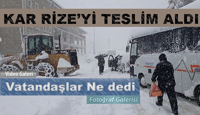 Beyaz Örtü Rize’yi teslim aldı