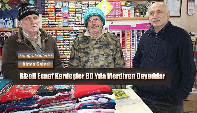 Esnaflık hayatında 80 yılı tamamladılar.