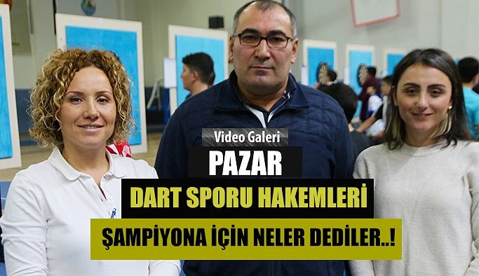 Hakemler Dart Sporu ve Pazar için konuştular