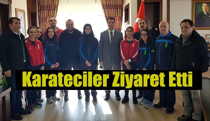 HOPA’LI KARATECİLERDEN KAYMAKAM CANPOLAT’A ZİYARET