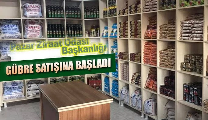 Pazar Ziraat Odası, Organik Gübre Satışına başladı