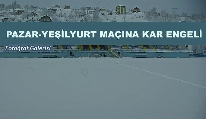 Pazarspor-Yeşilyurt Kar Engeline katıldı