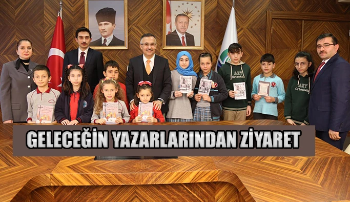 Geleceğin Yazarları Vali Çeber’i Ziyaret Etti