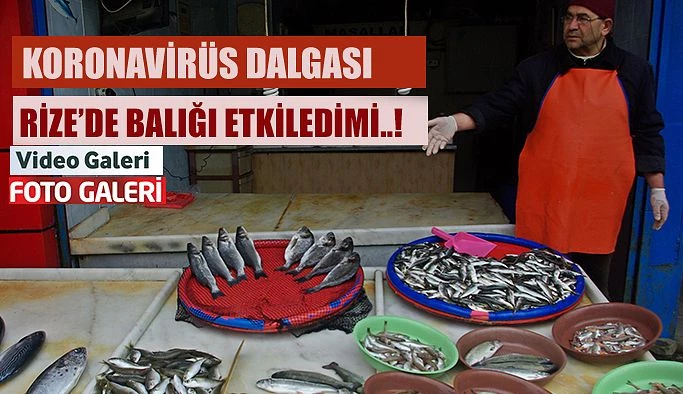 Korona virüs tedbirleri Rize’de balık tezgahlarını nasıl etkiledi.