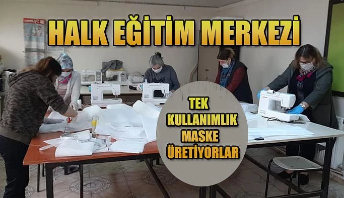 KORONAVİRÜS (COVID-19)’LE MÜCADELE KAPSAMINDA MASKE ÜRETİYOR.
