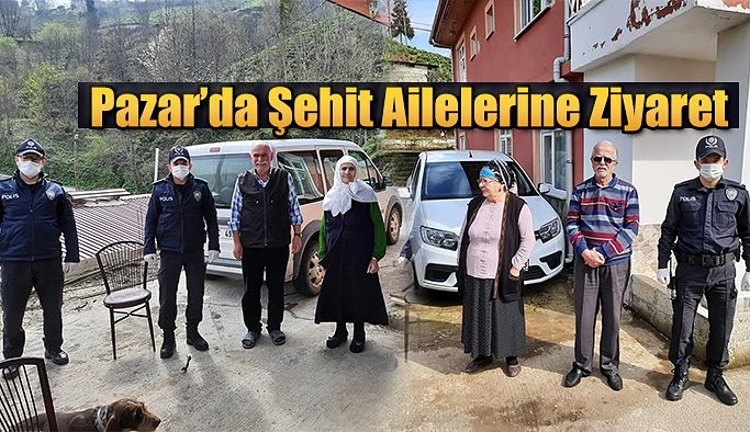 Pazar Vefa Sosyal Destek Grubundan Şehit Ailelerine Ziyaret