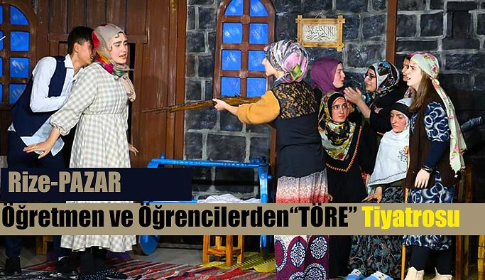 Pazar’da Tiyatro İlgi ile izlendi