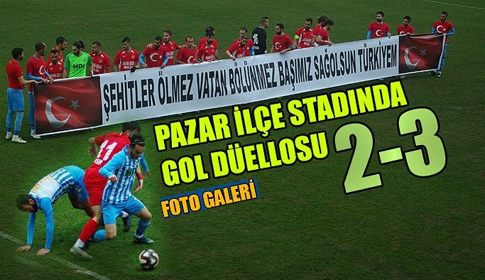 Pazarspor evinde karşılaştığı 1954 Kelkit Belediyespor