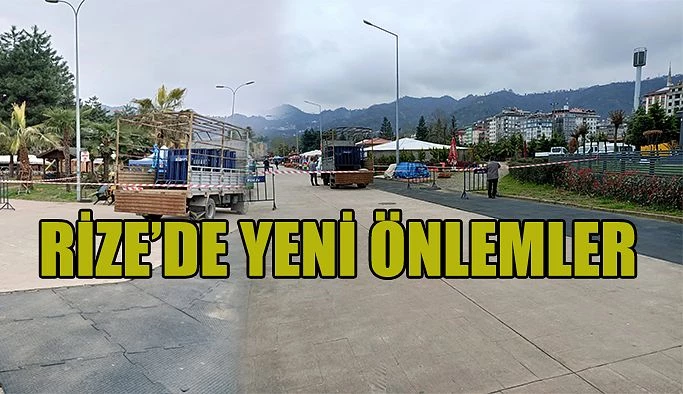 Rize Sahil Şeridinde Sosyal Faaliyetlere Kısıtlama