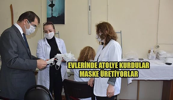 EĞİTİMCİLER GÖNÜLLÜ MASKE ÜRETİYOR