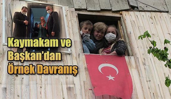 Kaymakam ve Belediye Başkanından örnek davranış