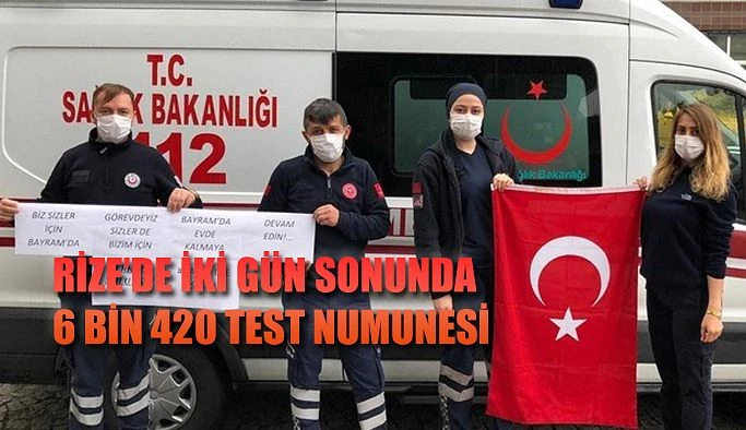 6 Bin 420 Çay Üreticisine Kovid-19 Testi Yapıldı