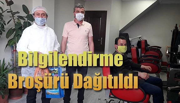 Berber ve Kuaförlere Bilgilendirme Broşürü Dağıtıldı