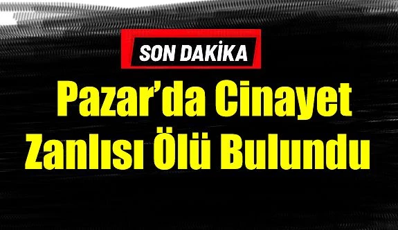 Bu Kez Cinayet zanlısı ölü bulundu.