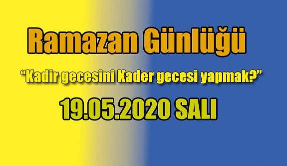 RAMAZAN GÜNLÜĞÜ