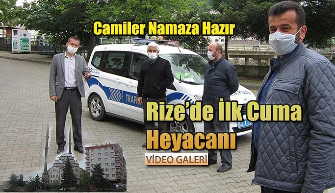 Rize’de Camiler Namaza Hazır