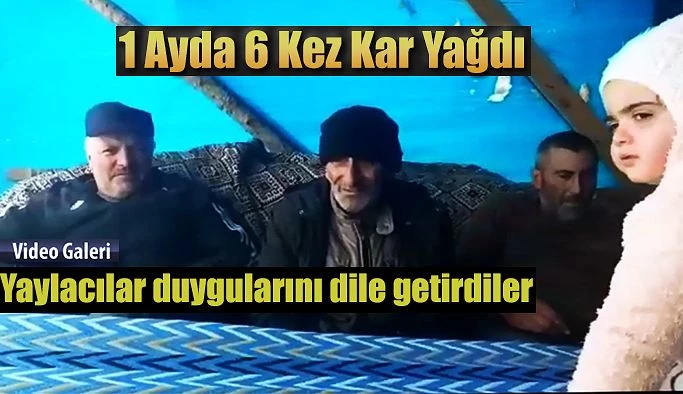 Rize’de Kar Yağışı Yaylacıları bezdirdi