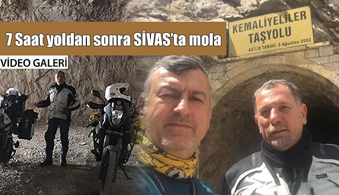 Bayburt-Sivas arasında 7 saat motosiklet sürdüler