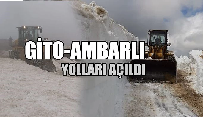 GİTO-AMBARLI YOLLARI TEMİZLENDİ