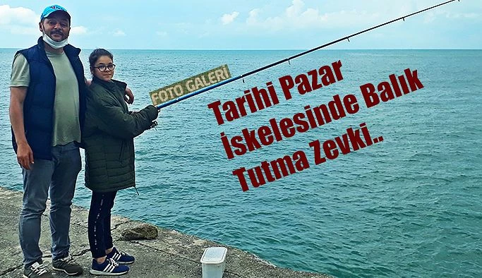 Tarihi Pazar İskelesinde balık avı