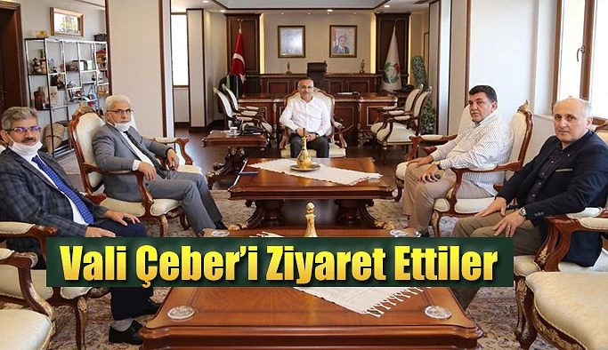 Vali Çeber’i ziyaret ettiler