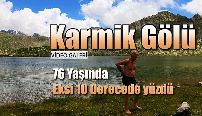 76 Yaşındaki Rizeli eksi 10 derecede yüzdü