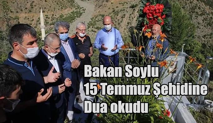 BAKAN SOYLU’DAN YUSUFELİ’NDE ŞEHİT AİLESİNE ZİYARET