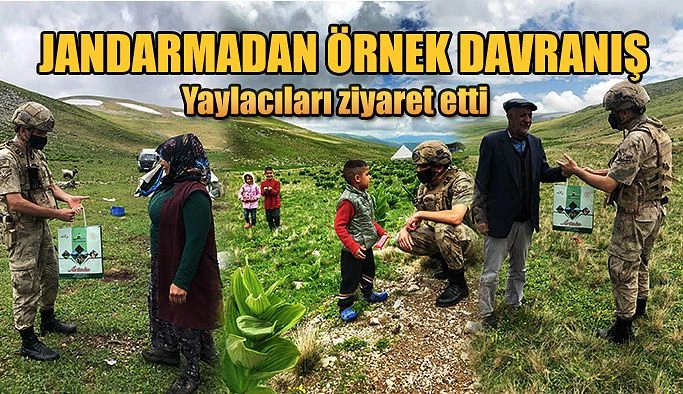 JANDARMADAN YAYLACILARA ZİYARET