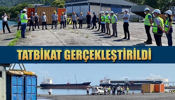 TATBİKAT GERÇEKLEŞTİRİLDİ.