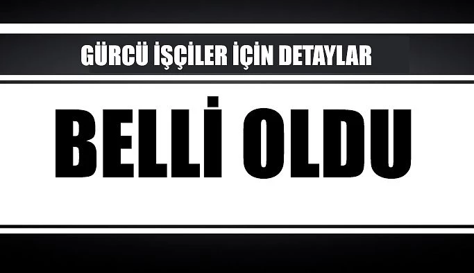 GÜRCİSTAN’DAN GELECEK MEVSİMLİK İŞÇİLER İÇİN DETAYLAR BELLİ OLDU