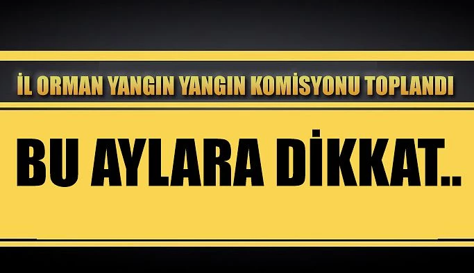 İl Orman Yangını ile Mücadele Komisyon Toplantısı Düzenlendi