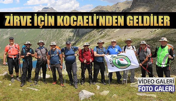 Kocaelili Dağcılar Kaçkarlara tırmanıyor.