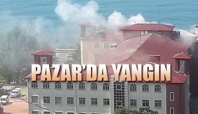 Pazar’da Yangın