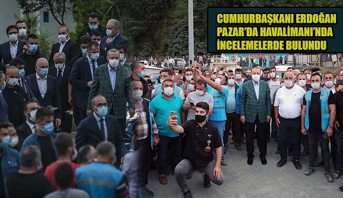 Rize-Artvin Havalimanı İnşaatında İncelemelerde Bulundu