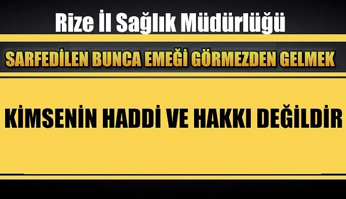 Rize’de tüm kovid hastaları ve temaslıları takibe alındı