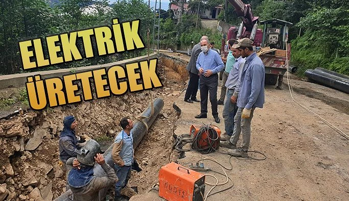 SU HATTINDAN ELEKTRİK ÜRETECEK