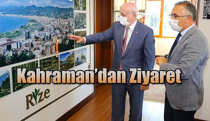 TBMM Eski Başkanı İsmail Kahraman Rize Valiliğini Ziyaret Etti