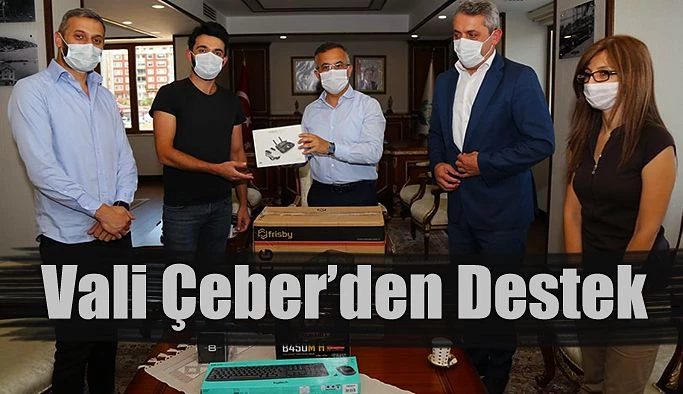 Vali Çeber’den, Gençlere Destek