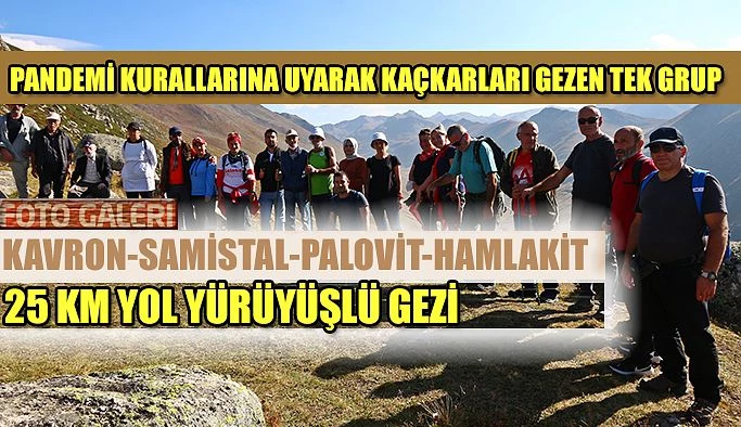 Bölgenin Tek Gezi Düzenleyen Grubundan 25 KM lik Parkur