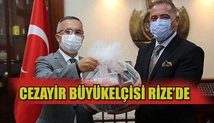 Cezayir Büyükelçisi Murad Adcabi Vali Kemal Çeber’i Makamında Ziyaret Etti.