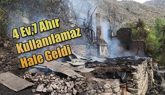 ÇIRALI KÖYÜ CAMİİ MAHALLESİNDE YANGIN